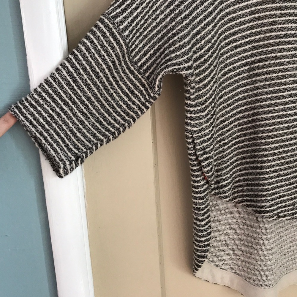 Anthro Deletta striped oversize woven top - Picture 3 of 7